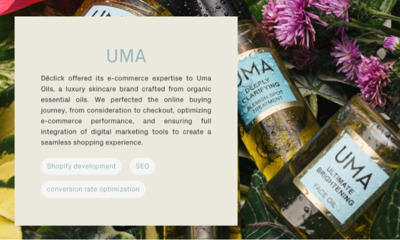 Déclick Agency - Uma Oils