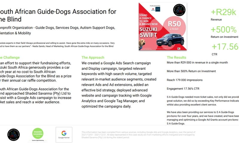 Shaded Savanna - NPO Case Study