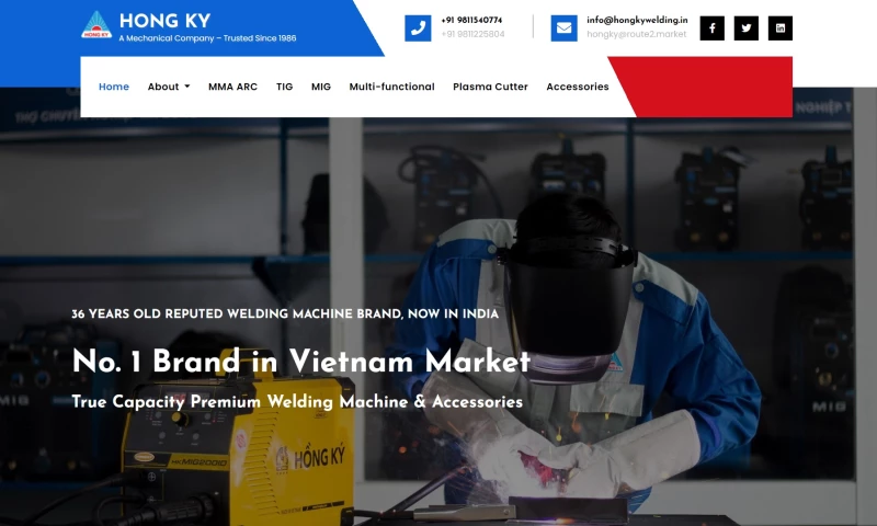 Bee Digital Marketing Agency - Hong Ky Welding Machines India