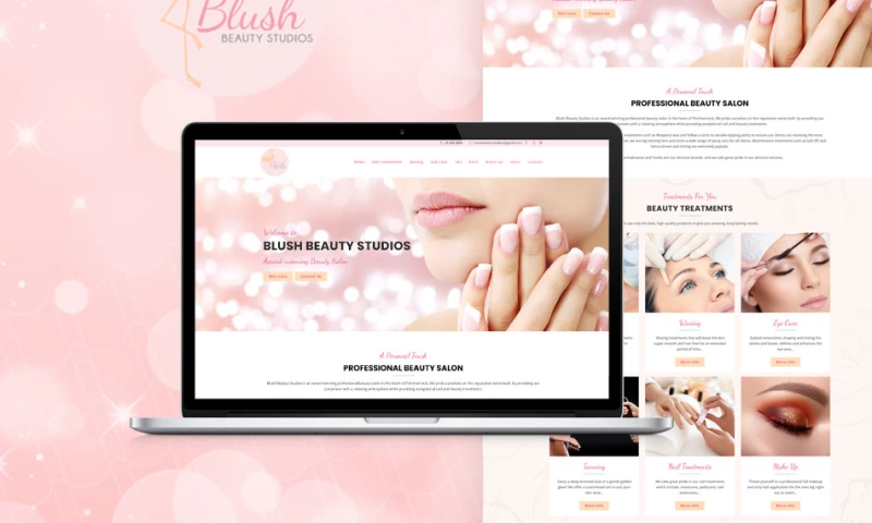 Affordable Websites Dublin - Blush Beauty Studios