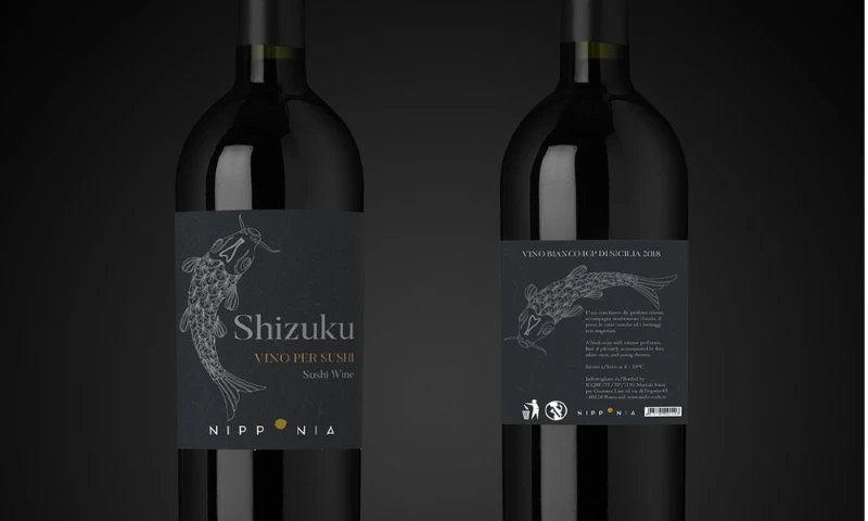 Nipponia sushi label design
