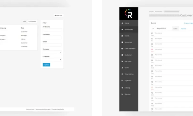 Snotor - Ad Trucks Management Tool - planning CRM