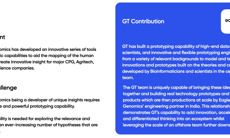 GT - Eagle Genomics Extended Team