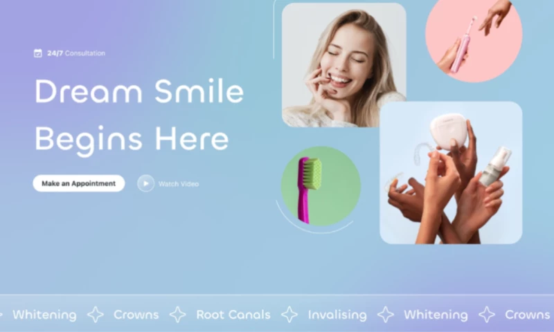 Ralabs Design - Dent - Web Design of a Dental Clinic