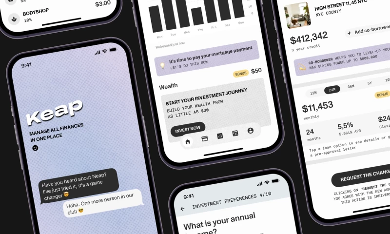 Keap - Mobile app banking for long-term wealth building