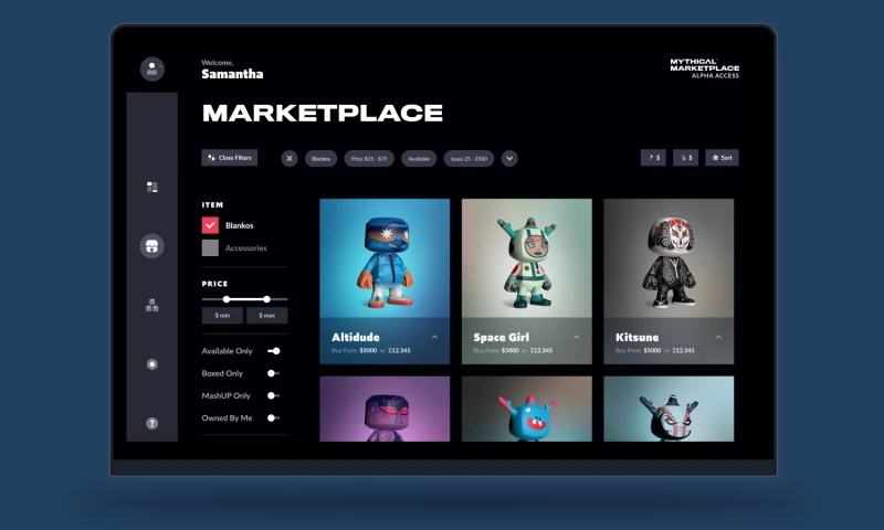 Mythical Next-gen Game Technology Marketplace