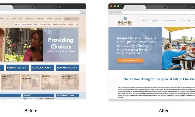 Big Buzz - Inland Christian Home Website Development