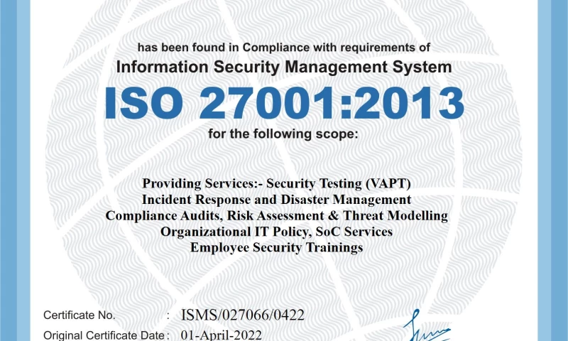 Newtons Apple Security Solutions - ISO 27001:2013