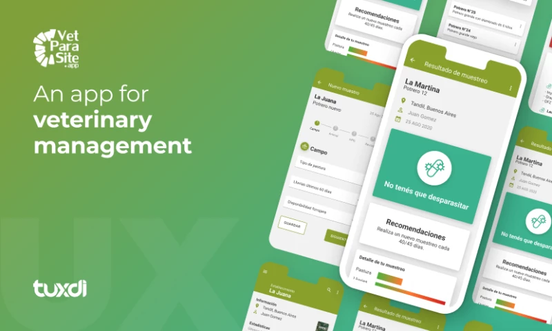 An app for veterinary management