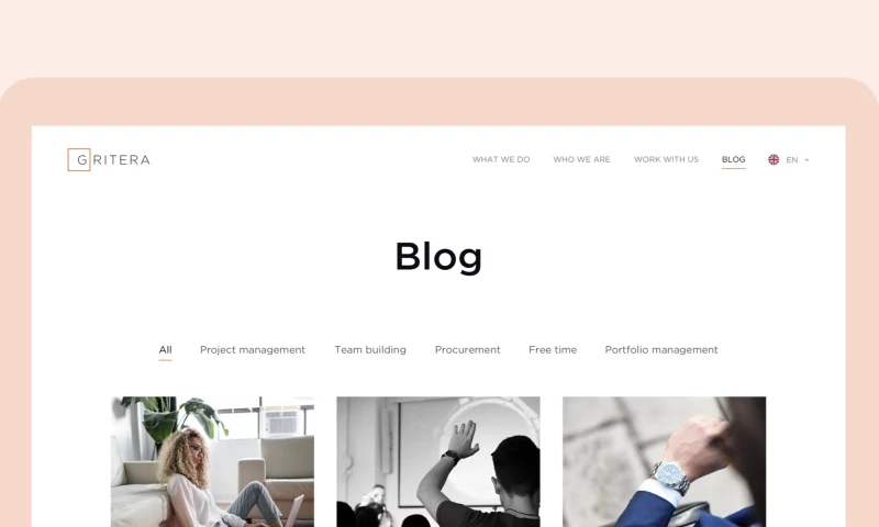 Building & Designing Gritera Multilanguage Website