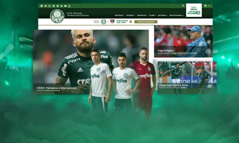 Twist Agência Digital - Palmeiras - An official website with green and white blood