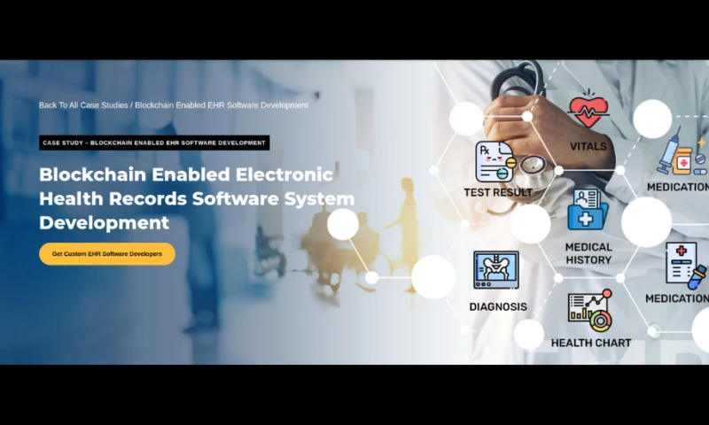 Blockchain Enabled Electronic Health Records Software System Development