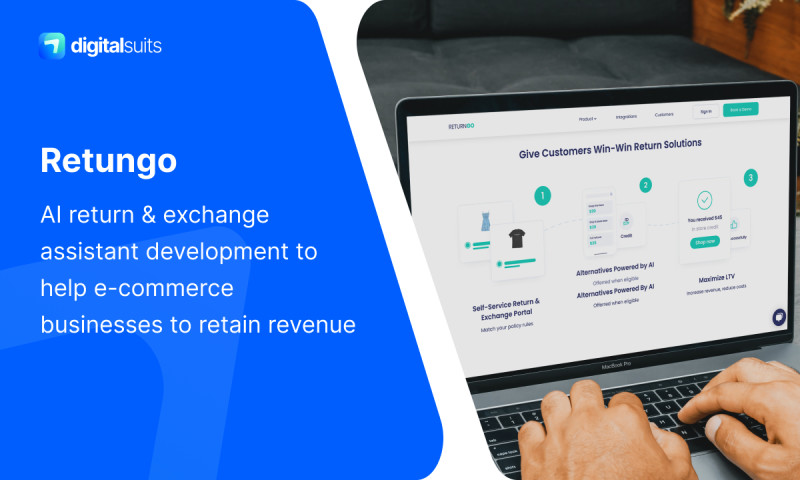DigitalSuits - AI return & exchange assistant development to help e-commerce businesses to retain revenue