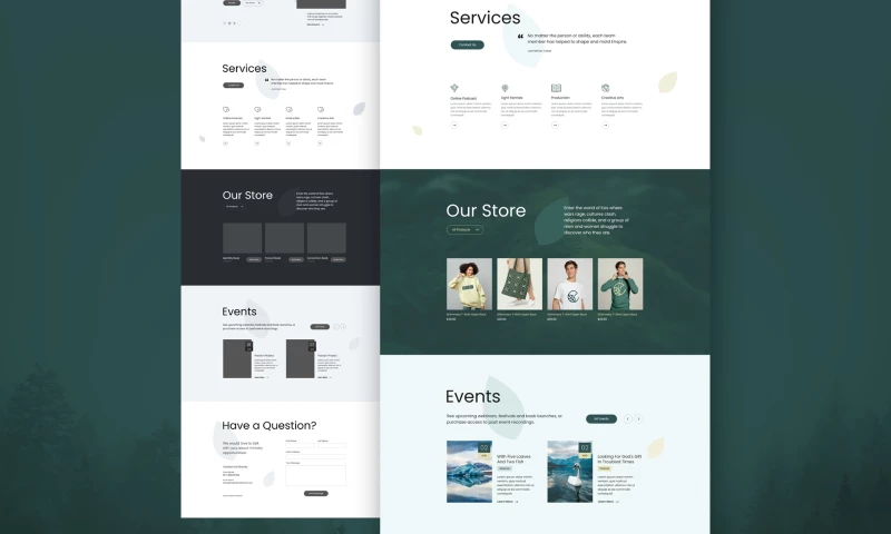 Enspire Productions Website Redesign