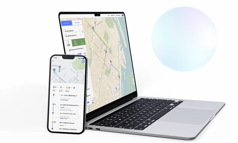 Public transport route search system.