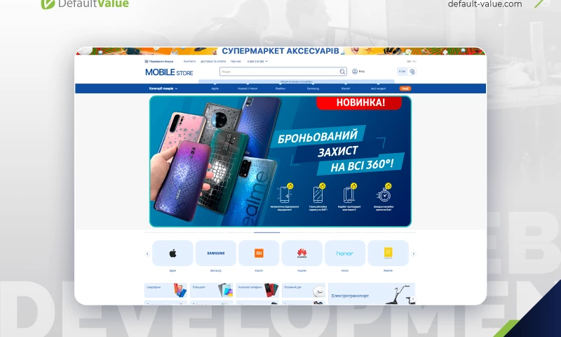 Creation of Magento 2 shop for electronics seller