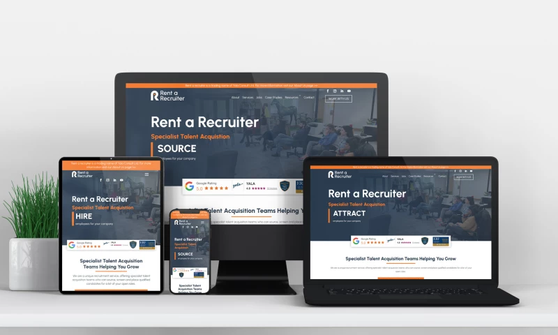 DesignBurst - Website Design for Rent a Recruiter