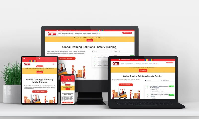 DesignBurst - Website Design for Global Training Solutions Safety Training