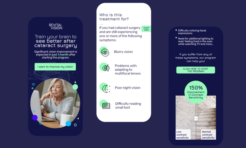 TOYBER - Revital Vision - UX UI Landing Page