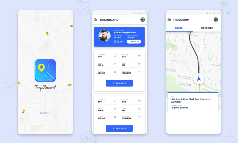 Origami Studios - TripRecord - Custom App For A Shuttle Service Comp