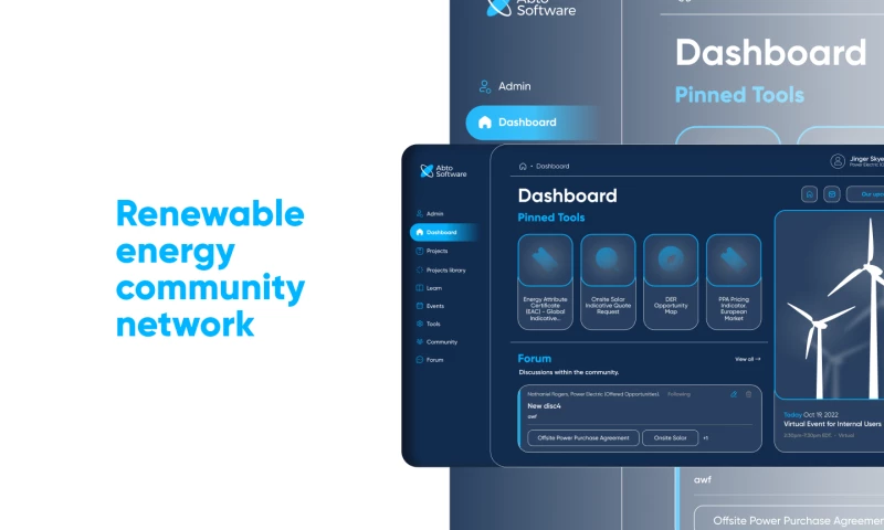 Renewable energy community network