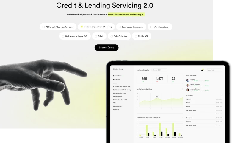 Neofin - fintech SaaS platform