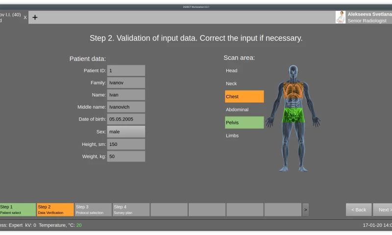 Magnetic Resonance Tomography client app