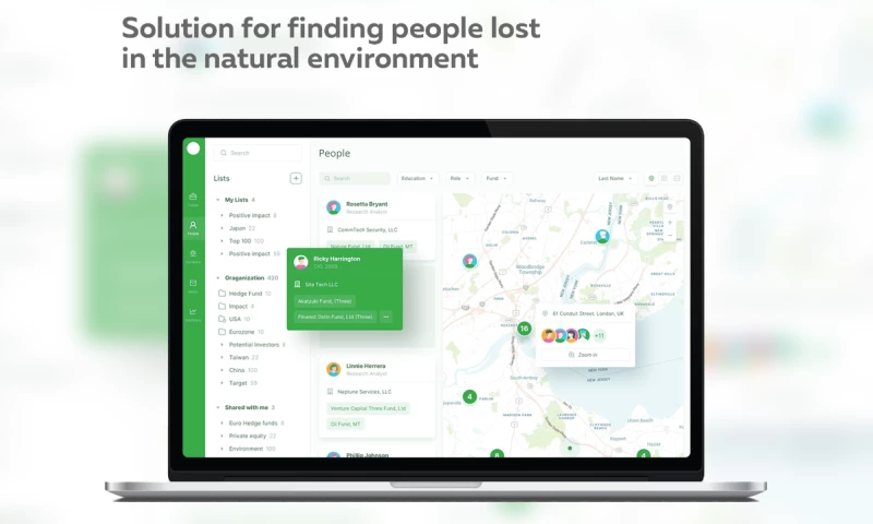 Gitmax - Solution for finding people lost in the natural environment