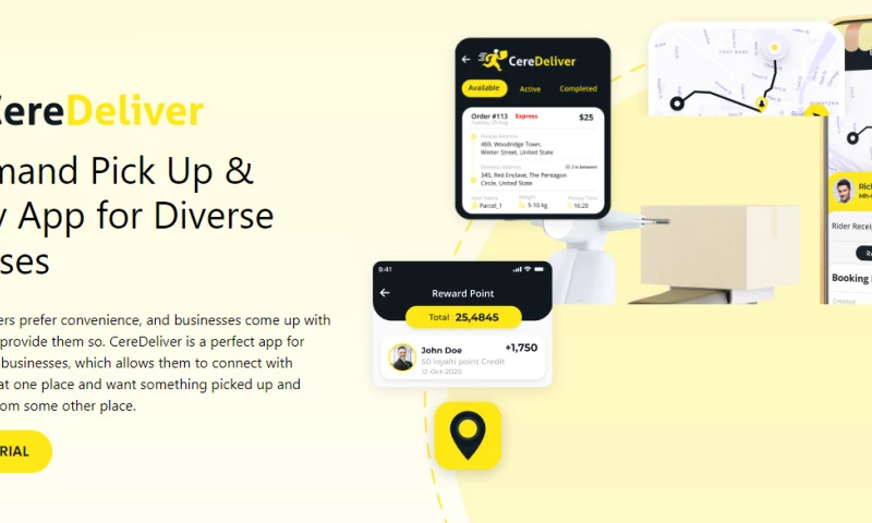 CereDeliver - On-Demand Pick Up & Delivery App