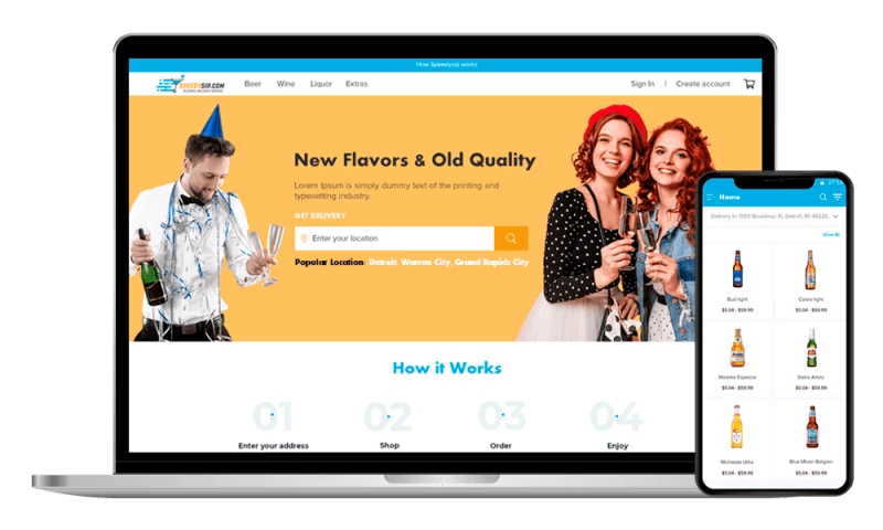 Technoduce Info Solutions - Online Liquor Ordering and Delivery App in Michigan