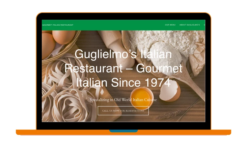 Point Taken Communications - Guglielmo's Restaurant Website Design