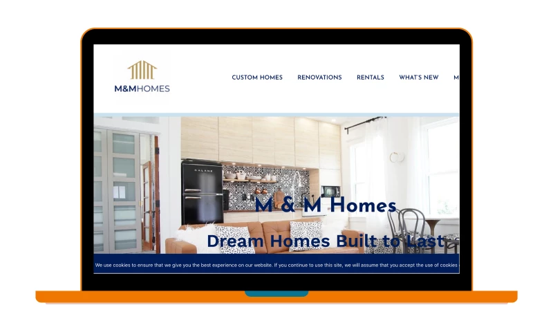 Point Taken Communications - M&M Homes Website Design