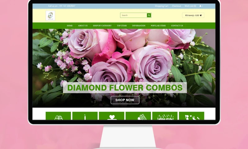 Diamond Florist Website Development