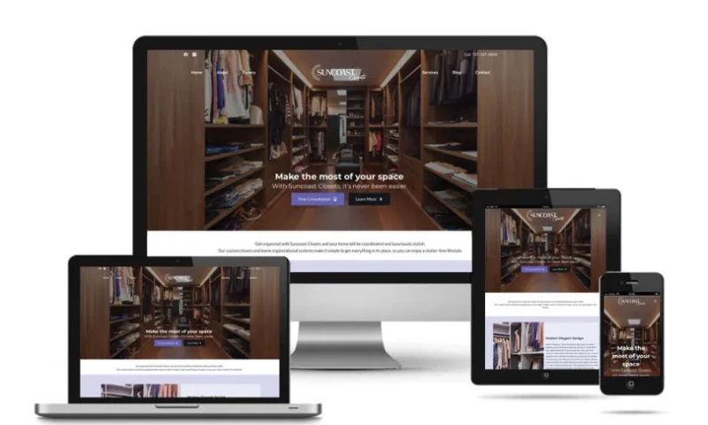 Suncoast Closets Website