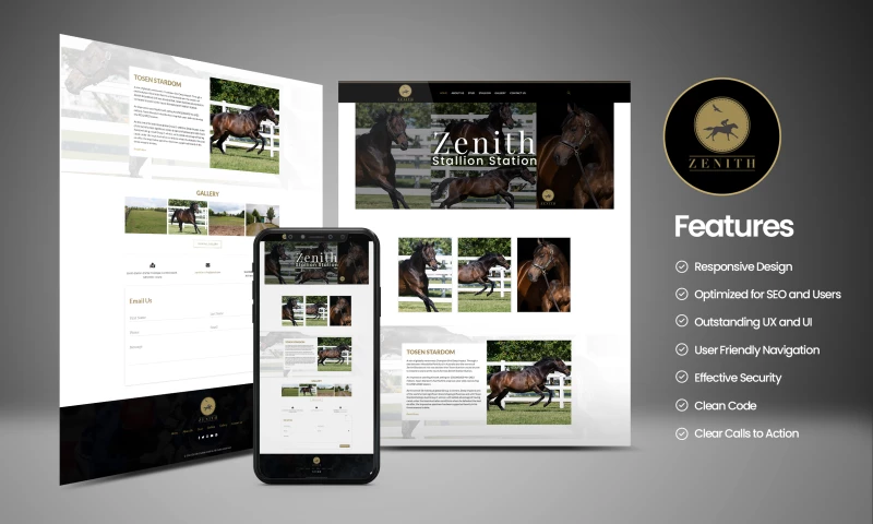 Website Development for Horse Racing Comapny
