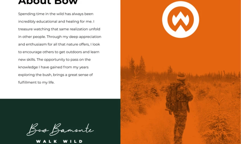 Bow Bamonte Walk Wild - Wilderness Adventure Branding and Website