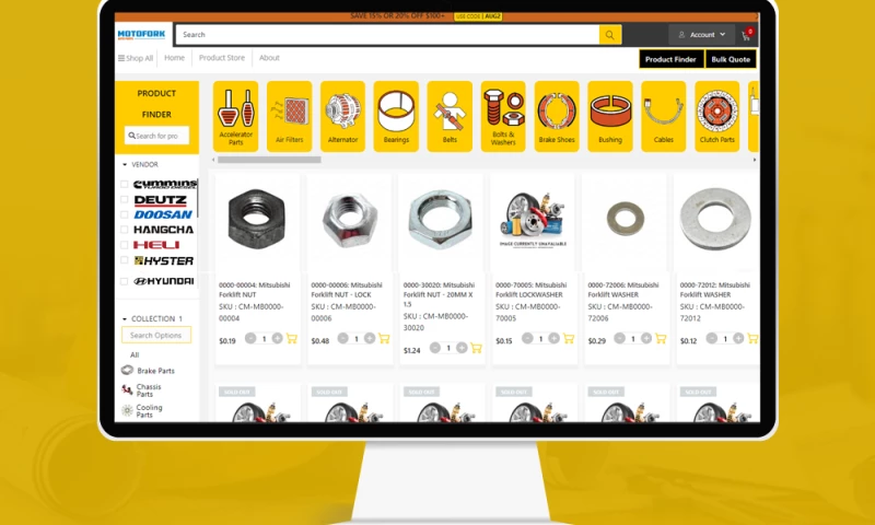 Forklift & Material Handling Equipment Website Development