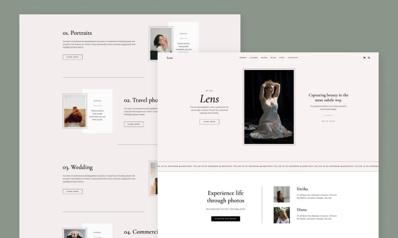 wcopilot - Lens Studio - Photography Webflow Template