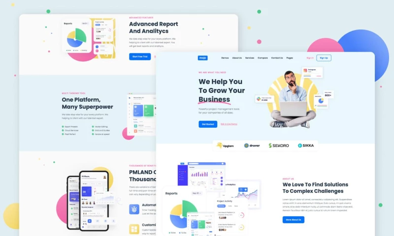 wcopilot - Mojo - SAAS and Startup Webflow Template