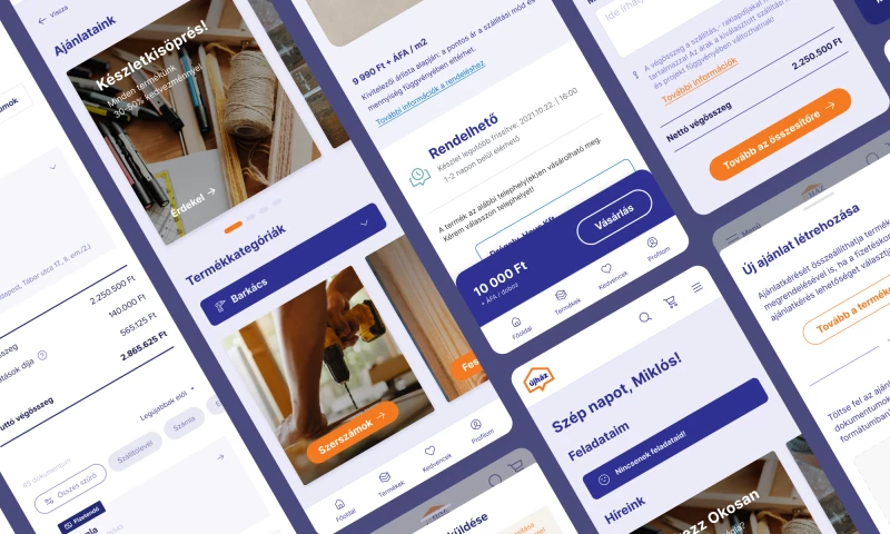 Works. Hungary Kft. - Building material retailer's B2B portal UX/UI