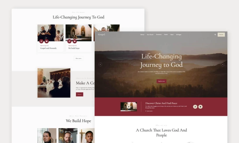 wcopilot - Gospel - Church and Religion Events Webflow Template
