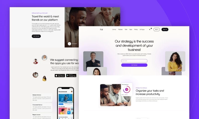 wcopilot - Poli - Landing Page Website Template