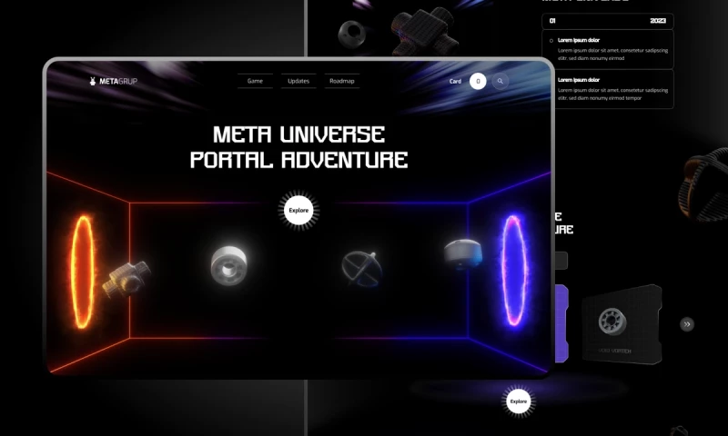 Phenomenon Studio - Portal - Website for Metaverse startup