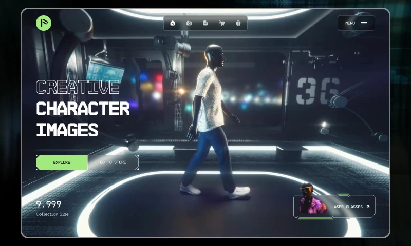 Phenomenon Studio - Podium - AR NFTs website