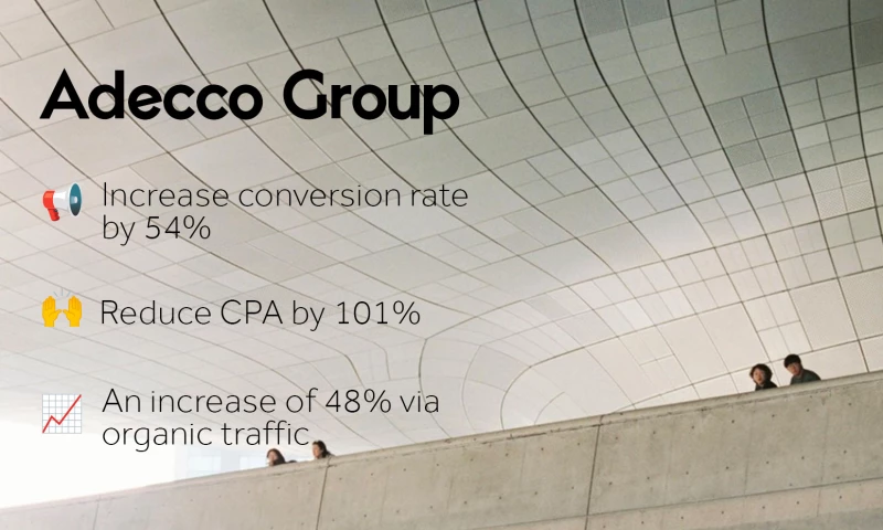 Pixated - Adecco Group saw a 61% increase in PPC enquiries and 48% increase from Organic