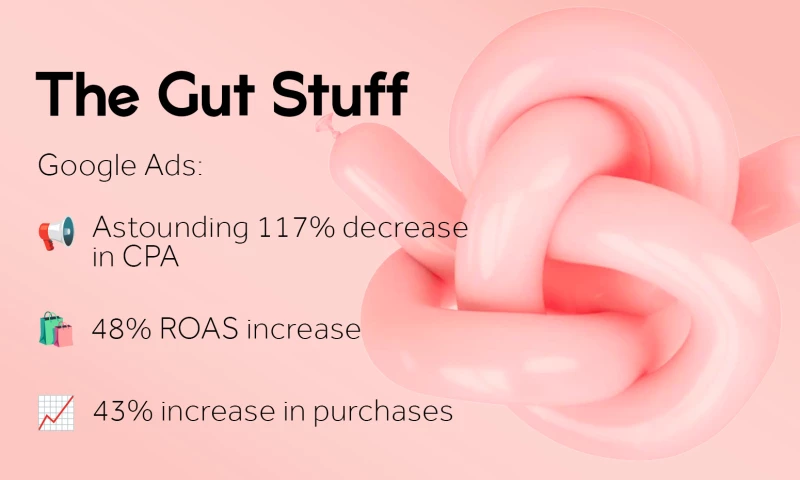 Pixated - Paid media strategy brings over 40% increase in purchases for The Gut Stuff