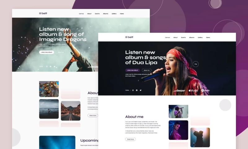 wcopilot - Belt - Music and Musician Webflow Template