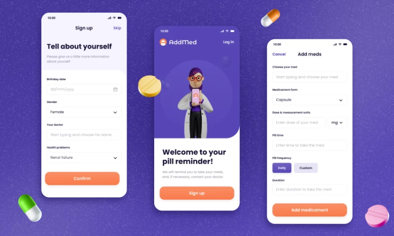IDEALOGIC - AddMed - Pill reminder application