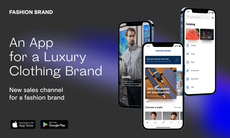 An App for a Luxury Clothing Brand