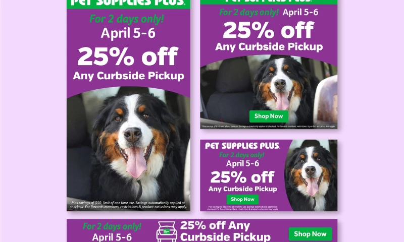 Designed.co - Pet Supplies Plus - Google Display Ads